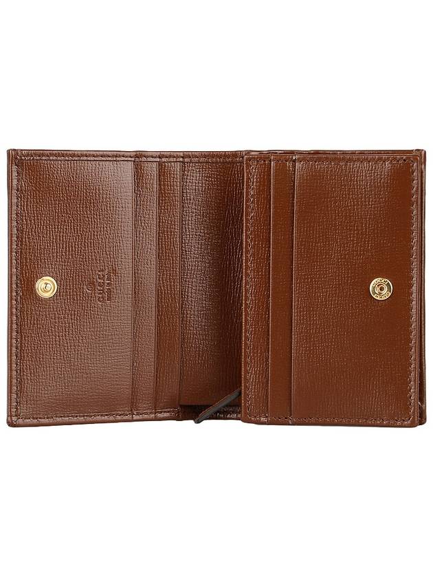 Horsebit 1955 Bifold Card Wallet Brown - GUCCI - BALAAN 6