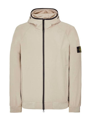 Soft Shell R Hooded Jacket Beige 781540927 - STONE ISLAND - BALAAN 1