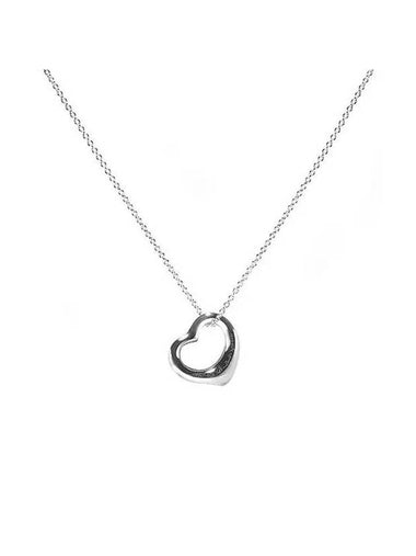 Elsa Peretti Open Heart 16MM Necklace Silver - TIFFANY & CO. - BALAAN 1