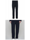 Pleated Basic Straight Pants Navy - ISSEY MIYAKE - BALAAN 5