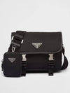 Re-Nylon Saffiano Leather Cross Bag Black - PRADA - BALAAN 2