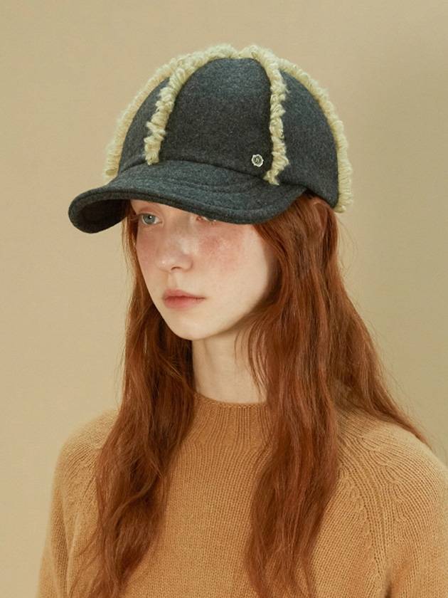 Fringe Wire Cap Grey - BROWN HAT - BALAAN 2