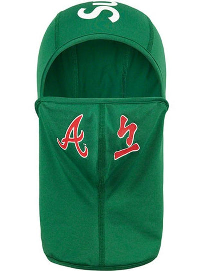 x MLB Kanji Teams Lightweight Balaclava Braves Light Pine - SUPREME - BALAAN 2