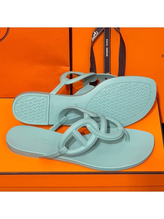 Women's Ezeri Sandals Jelly Shoes Mint - HERMES - BALAAN 5