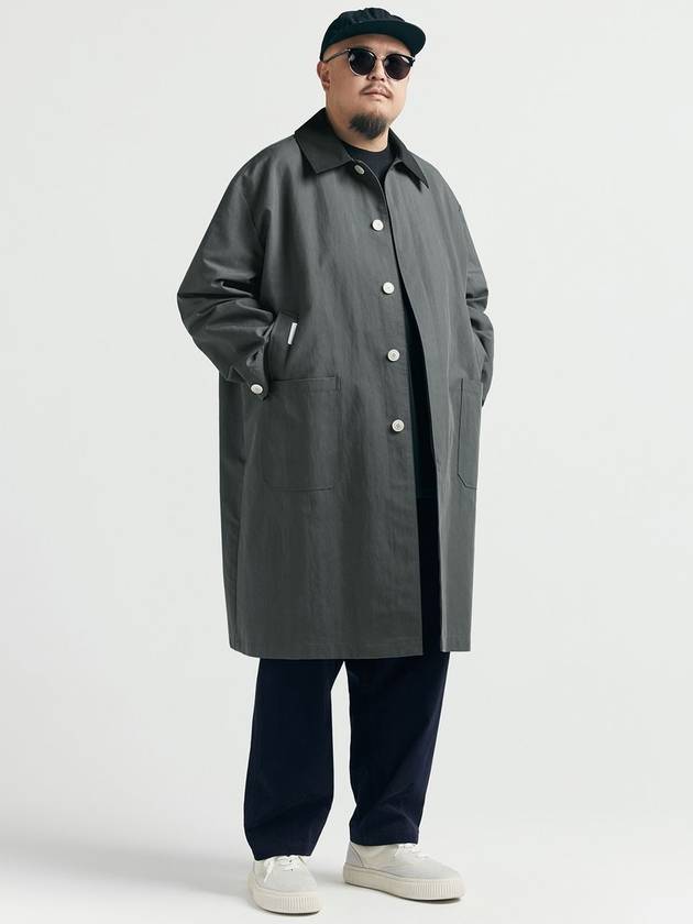 Good Weather Wide Coat Gray - BOOVOOM - BALAAN 1