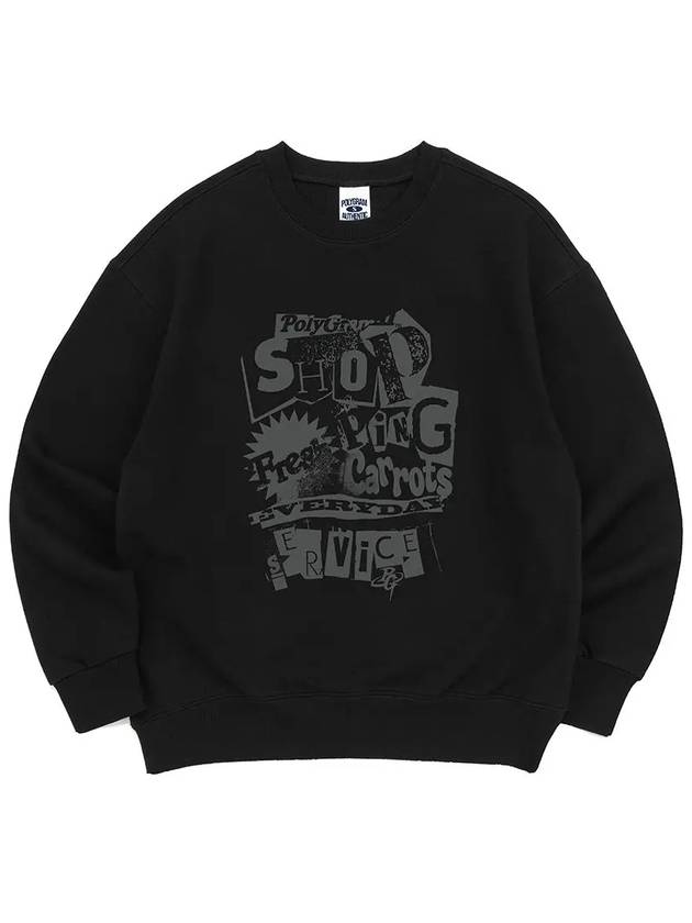 Vint Shopping Sweatshirt Black - POLYGRAM - BALAAN 1