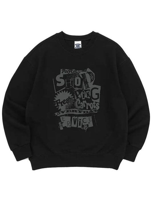 Vint Shopping Sweatshirt Black - POLYGRAM - BALAAN 1