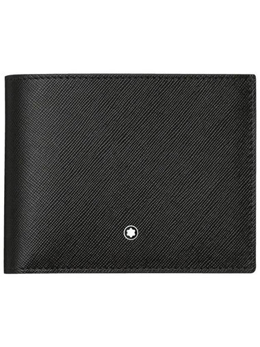 Sartorial 2 View Pocket 6CC Half Wallet Black - MONTBLANC - BALAAN 1