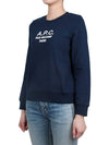 Women's Tina Logo Sweat Sweatshirt Navy - A.P.C. - BALAAN 4