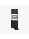 Men's Diagonal Light Weight Midi Socks Dark Grey - THOM BROWNE - BALAAN 3