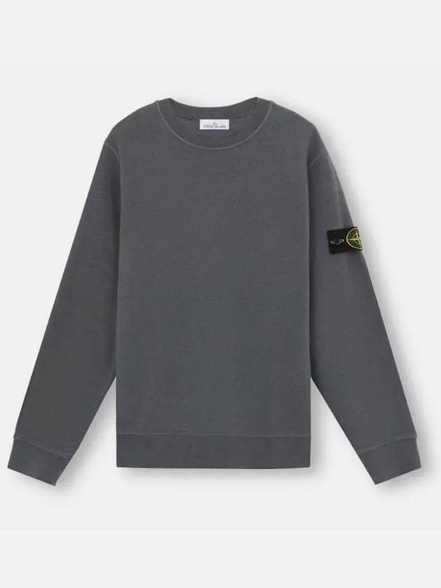 Wappen Patch Garment Dyed Sweatshirt Grey - STONE ISLAND - BALAAN 6