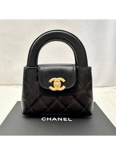 Women s Cali Mini Bag Leather Logo Cross Black LUX240702 - CHANEL - BALAAN 1