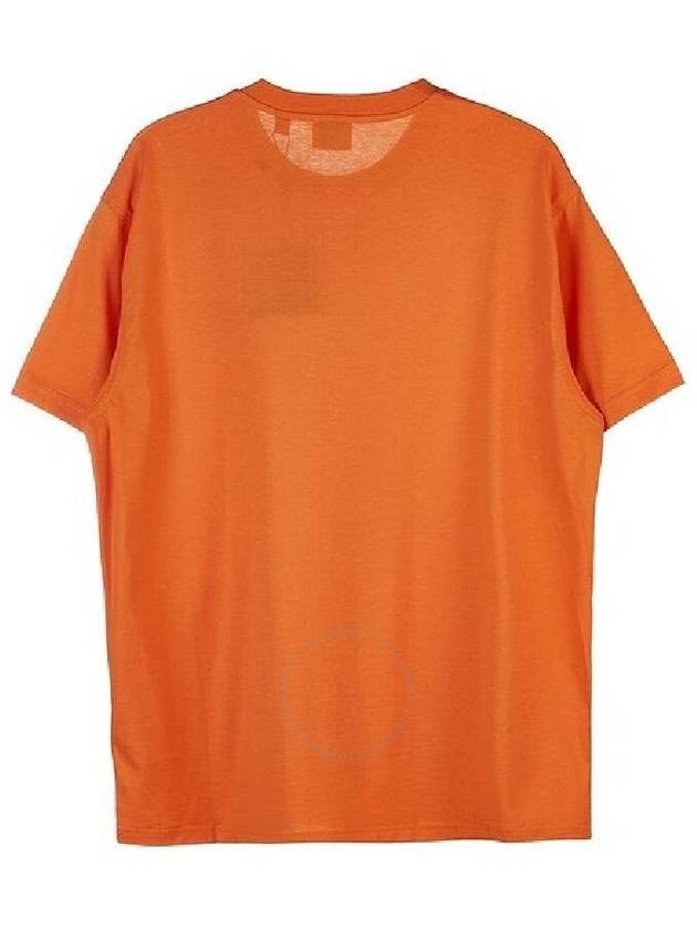 Logo Applique Short Sleeve T-Shirt Orange - BURBERRY - BALAAN 3