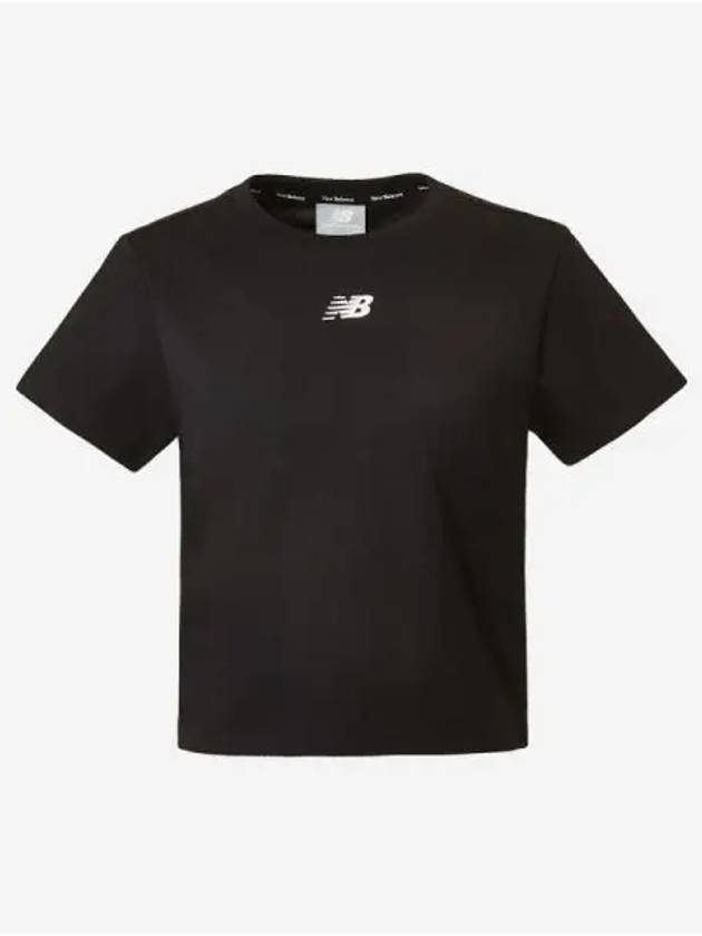 Women s Essential Logo Tee 19 Black - NEW BALANCE - BALAAN 1