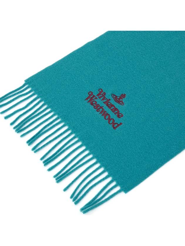 Muffler Scarf 81030007 W00Q7L404 AZURE - VIVIENNE WESTWOOD - BALAAN 6