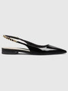 Signoria Patent Leather Flat Black - GUCCI - BALAAN 1