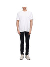 Classic Pique Rib Side Insert 4-Bar Short Sleeve T-Shirt White - THOM BROWNE - BALAAN 4