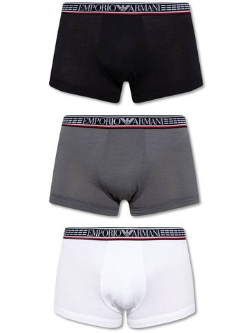 Logo Band Briefs 3 Pack - EMPORIO ARMANI - 1