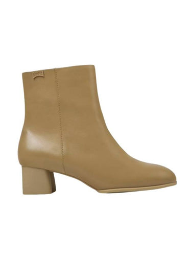 Katie Leather Ankle Middle Boots Beige - CAMPER - BALAAN 1