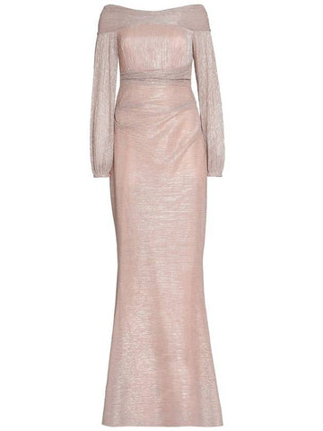 Talbot Runhof Lurex Draped Dress - TALBOT RUNHOF - BALAAN 1