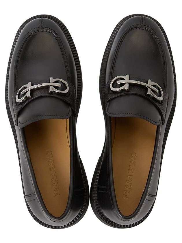 Ferragamo Gancini Men's Moccasins GALLES NERO 0762334 - SALVATORE FERRAGAMO - BALAAN 2