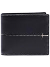 Men's Stitched 2-stage Bicycle Wallet Black - TOD'S - BALAAN.