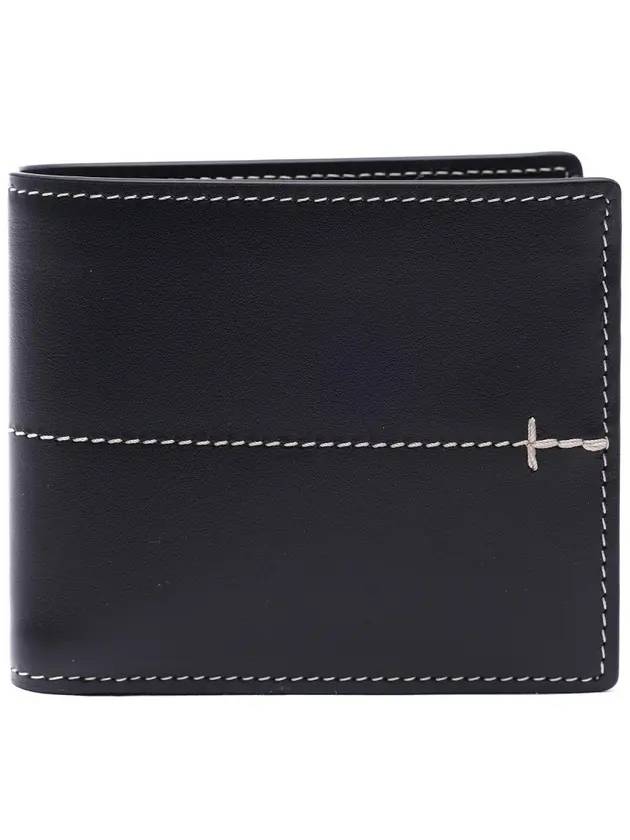 Men's Stitched 2-stage Bicycle Wallet Black - TOD'S - BALAAN.