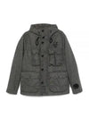 Shetland Twill Hooded Jacket Grey - CP COMPANY - BALAAN 2