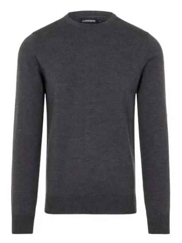 Lyle Merino Crew Neck Knit Top Grey - J.LINDEBERG - BALAAN 2