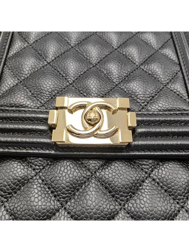 Women s AS0130 Caviar Boy Flap Gold Chain Shoulder and Crossbag - CHANEL - BALAAN 7