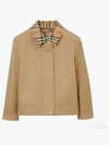 Cotton Gabardine Harrington Jacket Beige - BURBERRY - BALAAN 2