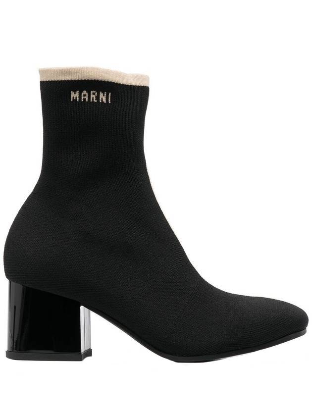 jacquard Chelsea boots black - MARNI - BALAAN 1