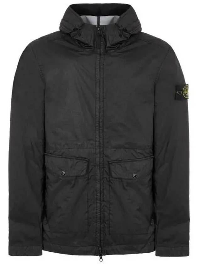 Membrana 3L TC Hooded Jacket Black - STONE ISLAND - BALAAN 2