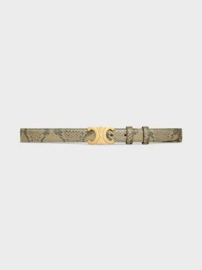 Medium Triomphe Pearly Python Belt Natural - CELINE - BALAAN 2