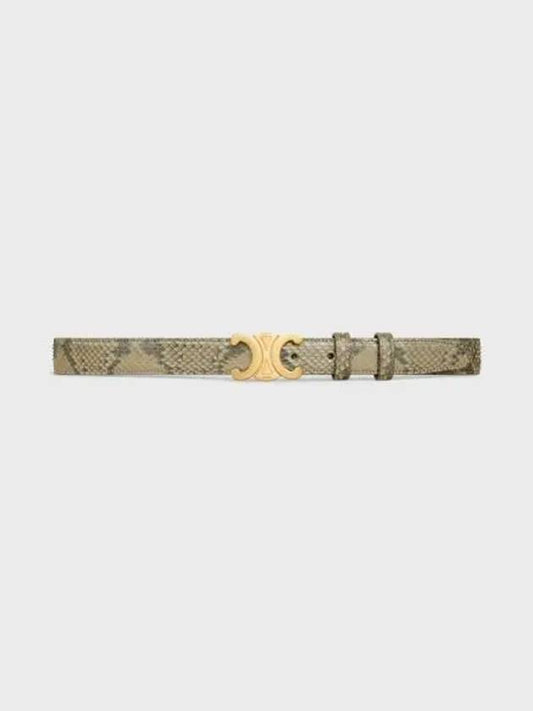 Medium Triomphe Belt Pearly Python Natural - CELINE - BALAAN 2