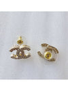 CC logo quilted earrings crystal gold ABB974 - CHANEL - BALAAN 4