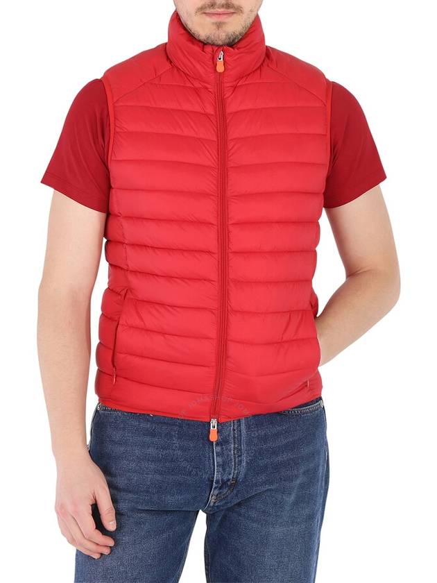 Save The Duck Men's Tango Red Adam Icon Puffer Vest, Size X-Large - SAVE THE DUCK - BALAAN 1