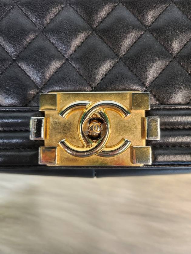 Women s Boy Bag Large Lambskin Gold Plated 20s Condition A - CHANEL - BALAAN 8