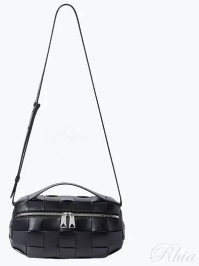 Boombox Small Calfskin Cross Bag Black - BOTTEGA VENETA - BALAAN 2