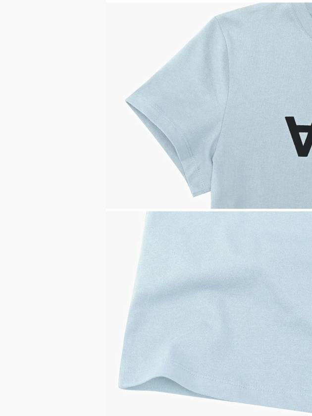 VPC Logo Organic Cotton Short Sleeve T-Shirt Blue - A.P.C. - BALAAN 4