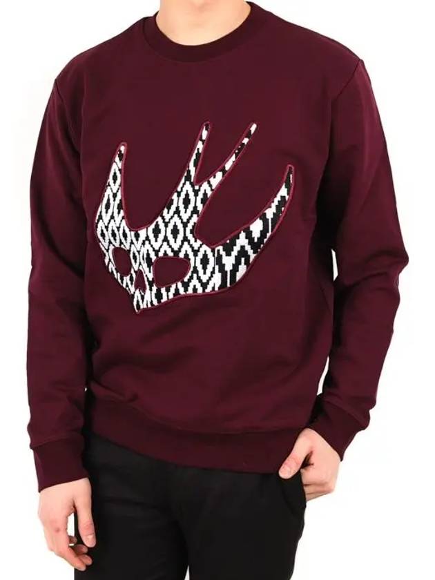 McCue swallow embroidery sweatshirt 348190 - ALEXANDER MCQUEEN - BALAAN 1