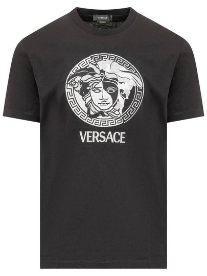 Medusa Logo Short Sleeve T-Shirt Black - VERSACE - BALAAN 2