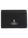 ORB Logo Half Wallet Black - VIVIENNE WESTWOOD - BALAAN 2