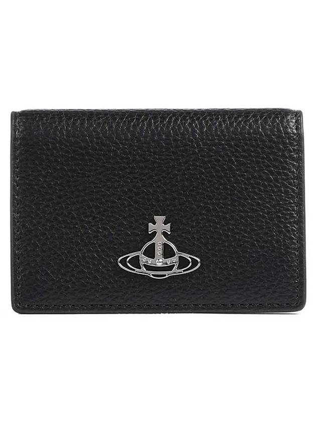 ORB Logo Half Wallet Black - VIVIENNE WESTWOOD - BALAAN 2