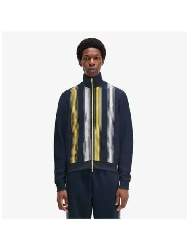 Fred Perry Sharp Ombre Stripe Track Jacket Navy AFPM2438561 608 - FRED PERRY - BALAAN 1