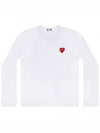 Red Wappen Round Neck Long Sleeve T-Shirt P1 T117 2 White - COMME DES GARCONS - BALAAN 2