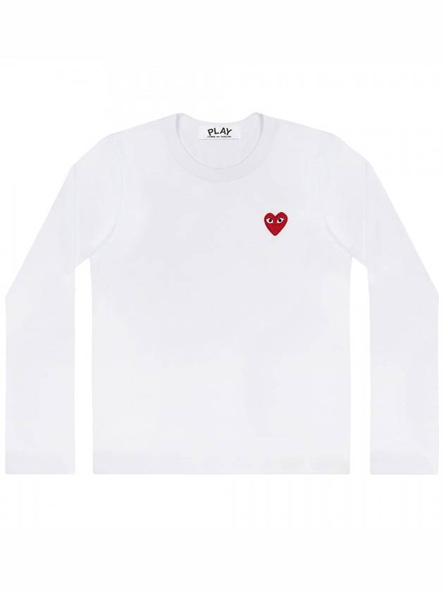 Red Wappen Round Neck Long Sleeve T-Shirt P1 T117 2 White - COMME DES GARCONS - BALAAN 2