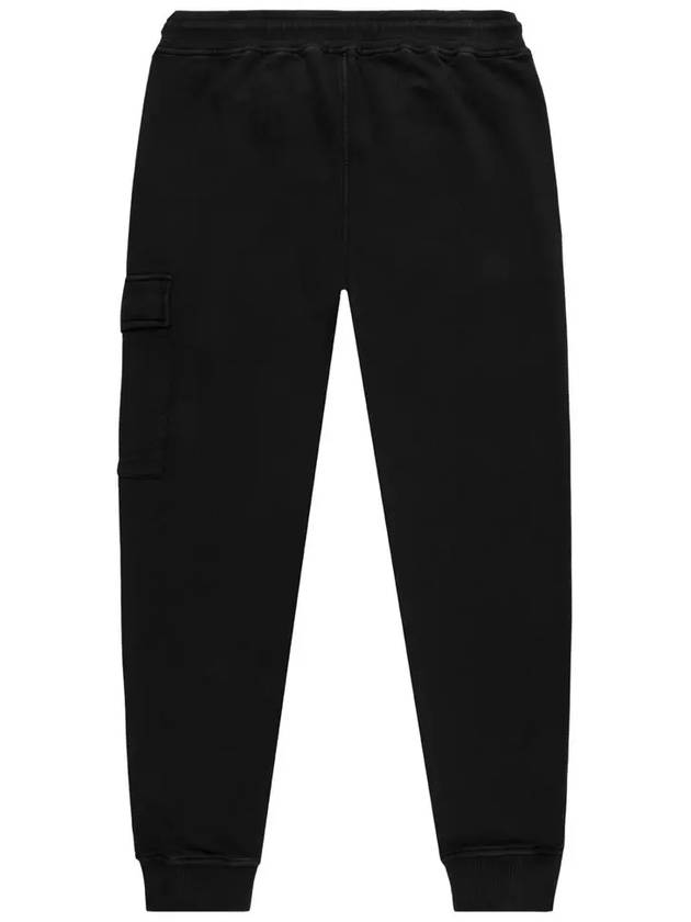 Diagonal Fleece Cargo Track Pants Black - CP COMPANY - BALAAN 4