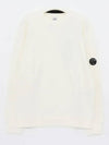 Diagonal Raised Fleece Sweatshirt White - CP COMPANY - BALAAN 4