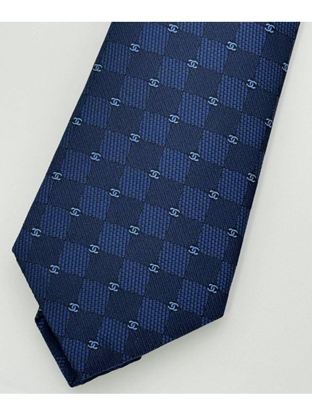 CC Logo Silk Tie Navy - CHANEL - BALAAN 8